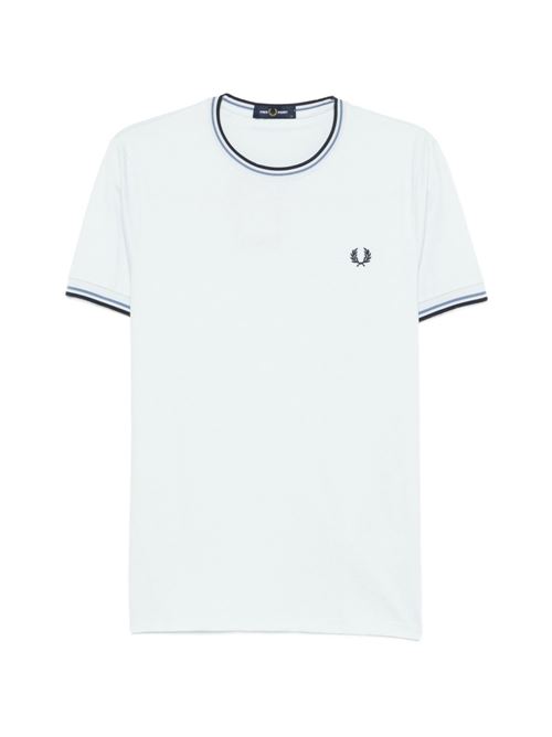 T-shirt uomo manica corta celeste blu FRED PERRY | M158896A